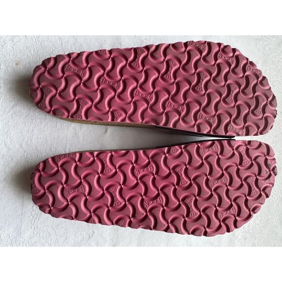 Birkenstock Madrid Ladies Size 40/US9 Regular Slide Sandals Black Patent Leather - Picture 2 of 2